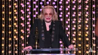 Gena Rowlands receives an Honorary Award at the 2015 Governors Awards [upl. by Enelhtak772]