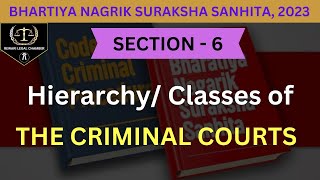 Section 6 BNSS। Hierarchy Classes of the Criminal Courts। Detail video [upl. by Sherl]