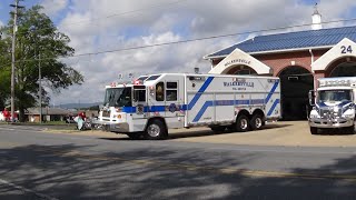 Walkersville Rescue Squad 24 Ambulance 248 and Utiliy 24 Responding [upl. by Esdnil]