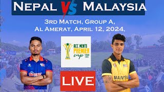 Nepal vs Malaysia  Asian Premier Cup 2024 Oman  Pre Match Show Toss Report [upl. by Hardin]