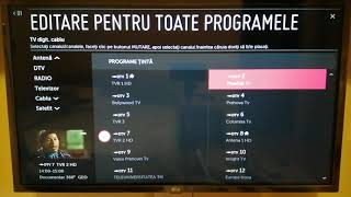 Editarea si aranjarea canalelor la Televizor LG in functie de preferinte [upl. by Melitta]