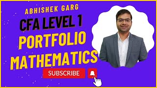 CFA Level 1 2025  QM  Portfolio Mathematics  Watch Full video [upl. by Trojan]