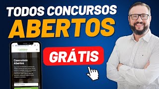 CONCURSOS ABERTOS Onde ver TODOS os concursos públicos abertos [upl. by Haig]