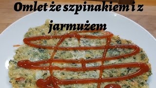 Omlet ze szpinakiem i z jarmużem pyszny i zdrowy [upl. by Nara]