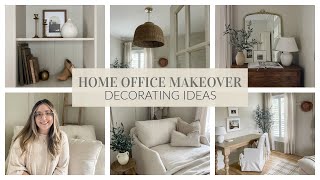 HOME OFFICE REVEAL  HOME DECORATING IDEAS  ROOM TOUR [upl. by Drucie]