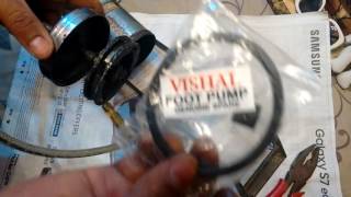 DIY  Foot Air Pump Universal Washer Genuine Spare Piece [upl. by Oilut]