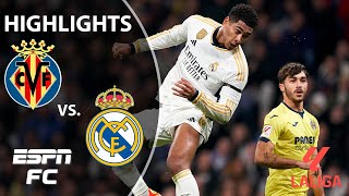 🚨 BELLINGHAMS UNREAL 🚨 Villarreal vs Real Madrid  LALIGA Highlights  ESPN FC [upl. by Anola]