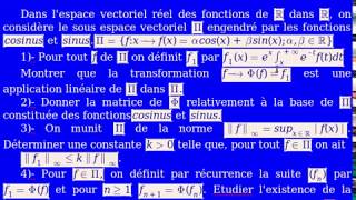 Espaces Vectoriels Normés Norme dune Application Linéaire Exercice 1 [upl. by Lotson]