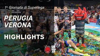 Sir Susa Vim Perugia vs Rana Verona  VBW  SuperLega  Match Highlights [upl. by Siugram]