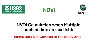 NDVI CalculationMultiple Landsat data NDVI IndexArcGIS [upl. by Anoy]