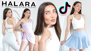 TRYING VIRAL TIKTOK CLOTHING BRAND HALARA IS IT WORTH IT Patitoff Fabric AD [upl. by Sedrul288]