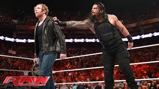 Roman Reigns vs Seth Rollins Raw June 20 2016 [upl. by Nrek]