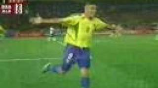 Brazil  Germany World Cup 2002 final second goal Ronaldo [upl. by Kylen]