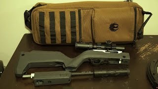 Suppressed Ruger 1022 Takedown with a Twist TacSol Barrel with SilencerCo Sparrow [upl. by Heater63]