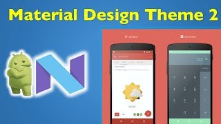 4 Android Material Design Android Custom Material Theme Design 2 [upl. by Ahsienet]