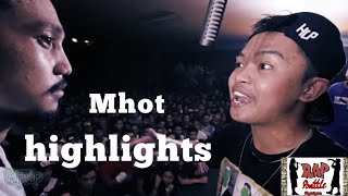 Fliptop  Mhot highlights bars  sobrang solid  undefeated champion  rap battle fliptopbattle [upl. by Yevreh807]