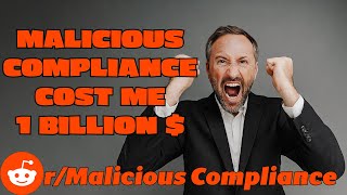 Reddit stories r Malicious Compliance Business lost a billion dollars and fired manager [upl. by Agbogla844]