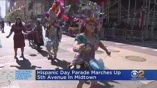 Hispanic Day Parade held in Midtown [upl. by Hermina193]