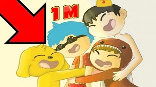 😍 YOUTUBERS FAMOSOS ME FELICITAN POR LLEGAR A 1 MILLÓN DE CHIRIBIQUIS 🔝 COMPADRETES [upl. by Kliber]