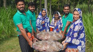 Buffalo Brain Bhuna Recipe  Delicious Mogoz Curry Cooking for 400 Villagers  Bengali Food [upl. by Pinto]