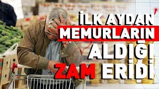 Enflasyon açıklandı İlk aydan memurların aldığı zam eridi [upl. by Sarid]