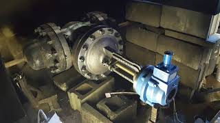 Velan API 600 Gate Valve NPS 8 Class 300 Fire test [upl. by Shelley850]