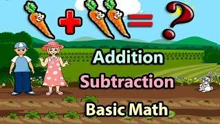 Basic Math For Kids Addition and Subtraction Science games Preschool and Kindergarten Activities [upl. by Binette189]