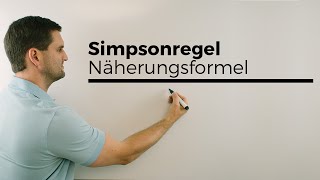 Simpsonregel Näherungsformel numerische Integration  Mathe by Daniel Jung Erklärvideo [upl. by Bogoch242]