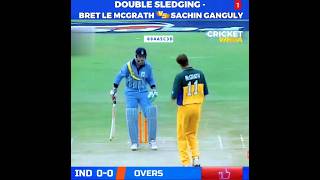 Double Sledge  Brett Lee McGrath Vs Sachin Ganguly 🔥🔥😱😱 shorts cricket viral [upl. by Katya]