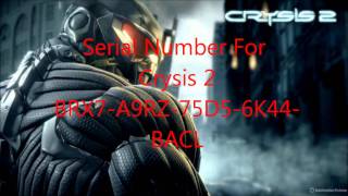 CRYSIS 2  serial numberwmv [upl. by Judi]