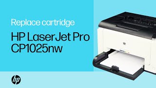 Replace the Cartridge  HP LaserJet Pro CP1025nw Color Printer  HP Support [upl. by Getter]