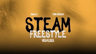 Digga D x Yung Bredda  Steam Freestyle Visualiser [upl. by Drawde]