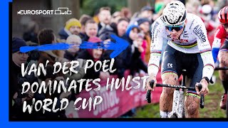 Van Der Poels Seventh Consecutive Victory 🙌  UCI Cyclocross World Cup Highlights  Eurosport [upl. by Diva]