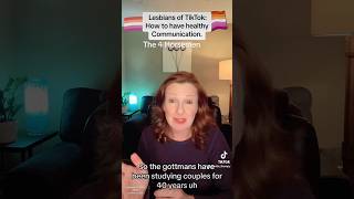 Lesbian relationships How to have healthy communication lesbiansoftiktok stitch [upl. by Yole]