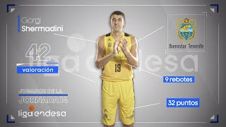 Giorgi Shermadini Jugador de la Jornada 14  Liga Endesa 201920 [upl. by Nivrag]