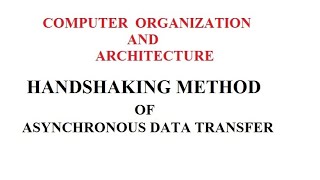 HANDSHAKING METHOD OF ASYNCHRONOUS DATA TRANSFER [upl. by Boar]