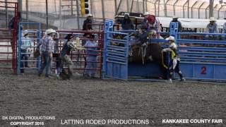 Kankakee County Fair Rodeo Highlight Reel [upl. by Einalem]