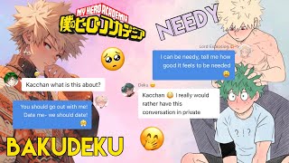 NEEDY BAKUGO  Lyric Prank Needy Ariana Grande  BAKUDEKU  MHA Texting Story [upl. by Elatsyrc]