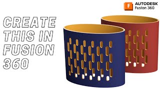 Limited Slot Pattern  Fusion 360 Tutorial [upl. by Wheaton490]