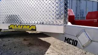 Aluma Aluminum MC10 Motorcycle Trailer Tutorial by Hitch It Trailers in Tulsa OK [upl. by Eppesuig]