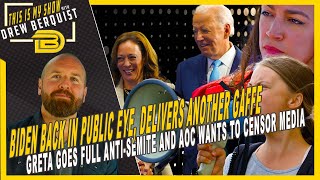 Biden Makes Public Appearance AOC Wants to Censor Media and Greta Is ProTerrorist Now  92324 [upl. by Hanyaz959]