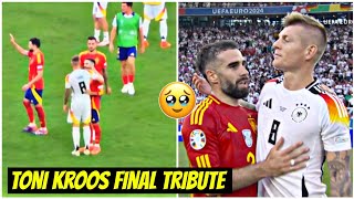 💔EMOTIONAL Toni Kroos Bids Final Goodbye to Fans in Dramatic Match vs Spain [upl. by Aistek]