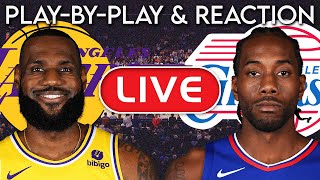 Los Angeles Lakers vs Los Angeles Clippers LIVE PlayByPlay amp Reaction [upl. by Danielle]