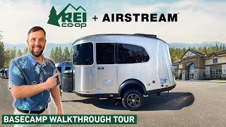 The COOLEST Airstream Trailer  2023 REI 16X Basecamp  Walk Through [upl. by Yrrot]