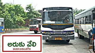 Apsrtc visakhapatnam to Araku valley ultra deluxe bus timings and information video Teluguvihaan [upl. by Atsylac]