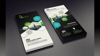 Creative DL Flyer Design  Adobe Photoshop Tutorial [upl. by Nohj]