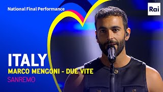 Marco Mengoni  Due Vite  Italy 🇮🇹  National Final Performance  Eurovision 2023 [upl. by Trakas]