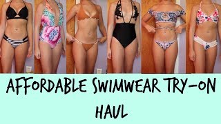 CHEAP BIKINISWIMSUIT TRY ON HAUL amp REVIEW  Zaful 3rd Anniversary [upl. by Bank]