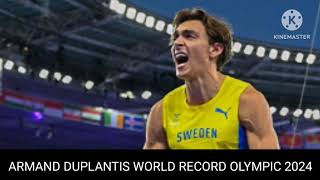 Armand Duplantis world record  Armand Duplantis gold with 625 Olympic 2024 [upl. by Miquela401]