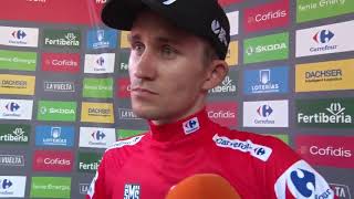 Michał Kwiatkowski  post race interview  Stage 4  Tour of Spain  Vuelta a España 2018 [upl. by Aidnis68]